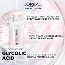 loreal glycolic acid serumوریال جليكوليك برايت سيرم للاشراق الفوري ٣٠مل