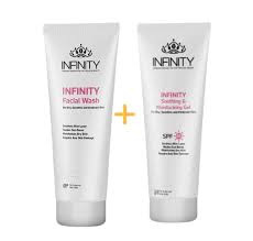 Infinity post laser  soothing gel +cleancerانفينيتي عرض سوزينج كيت جيل + غسول للبشرة الحساسه