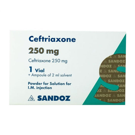 CEFTRIAXONE 250 MG VIAL