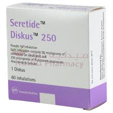 SERETIDE DISKUS 250/50MCG 60 DOSES