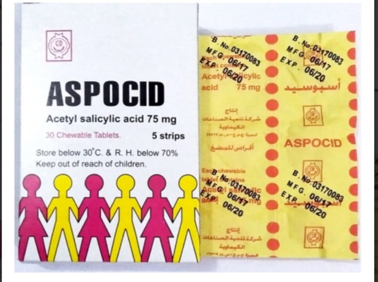 Aspocid paed.75 tabs