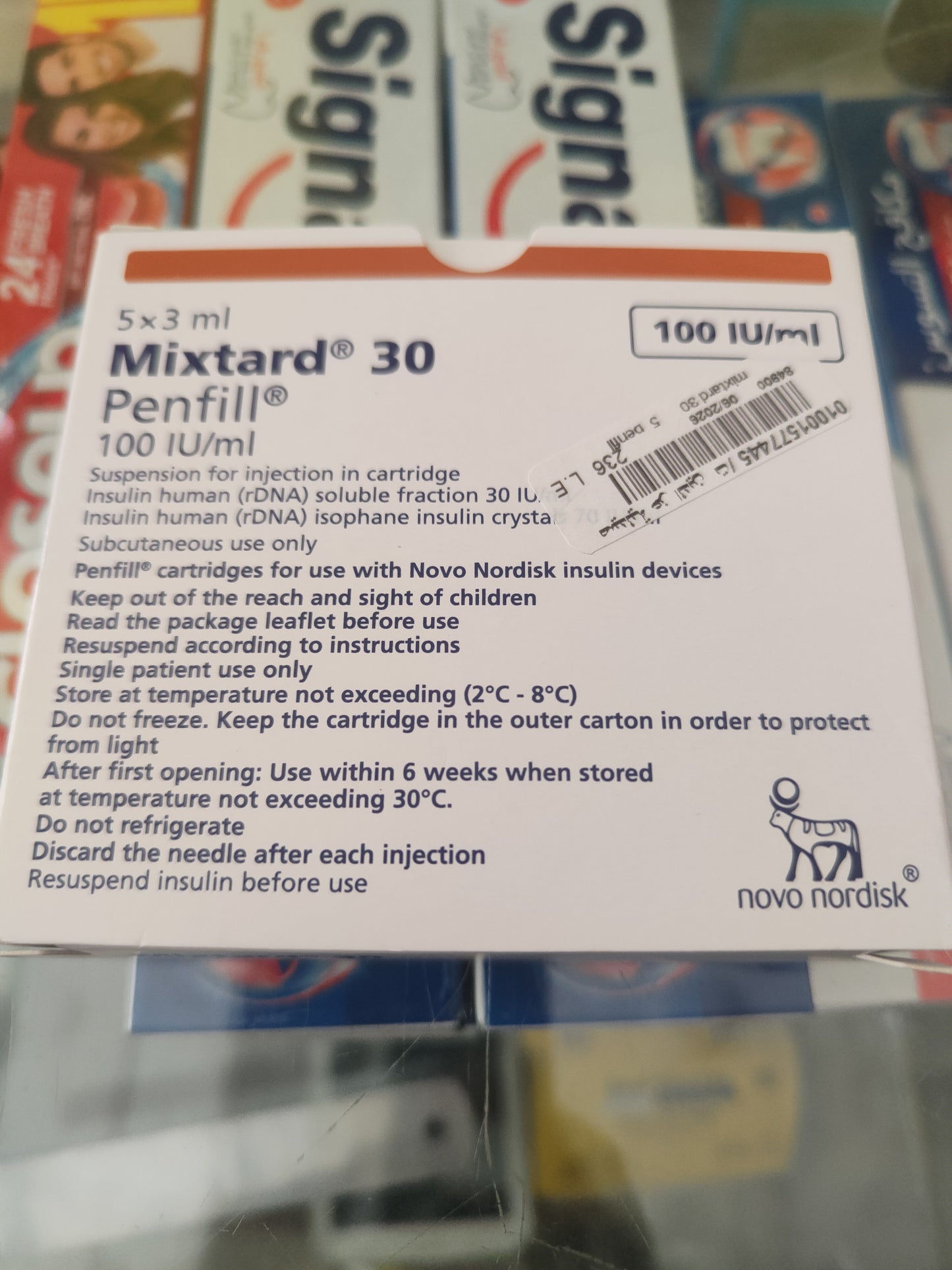 Mixtard penfill